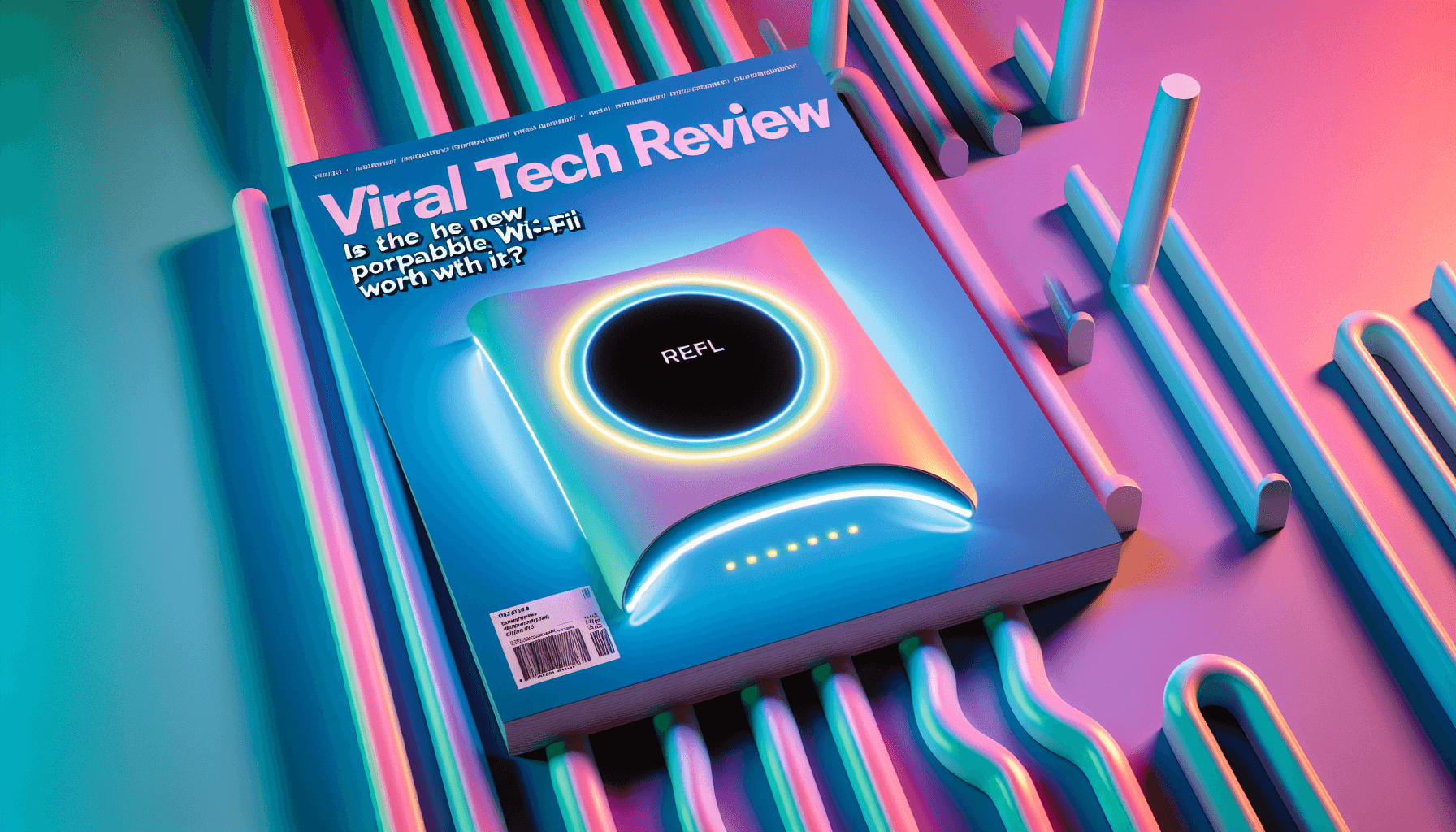 Viral Tech Review: Is the New Portable Wi‑Fi Router Worth It? cover image, text on a wonderful backg